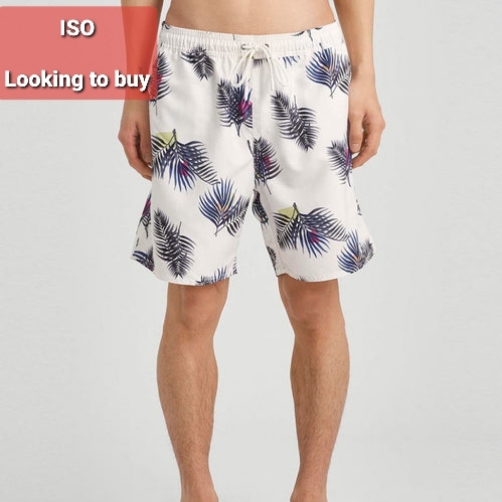 [BUYING / ISO] Saturdays NYC Peak Palm Print Swim Shorts